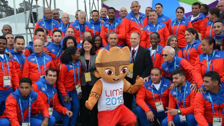 Delegación cubana en Lima 2019