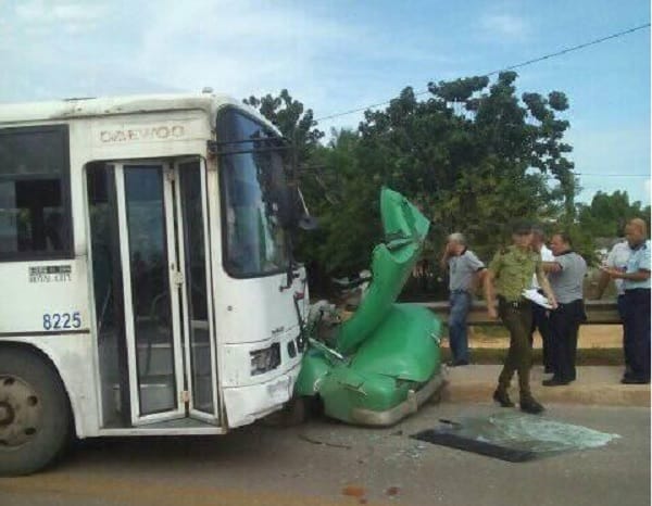 Accidente de tránsito en Guanajay