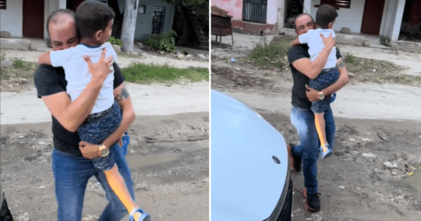 Padre cubano se reencuentra con su hijo tras cuatro años de separación ...