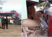 Accidente en Pinar del Río, la guagua chocó contra una vivienda